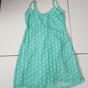 A teal swimsuit cover-up